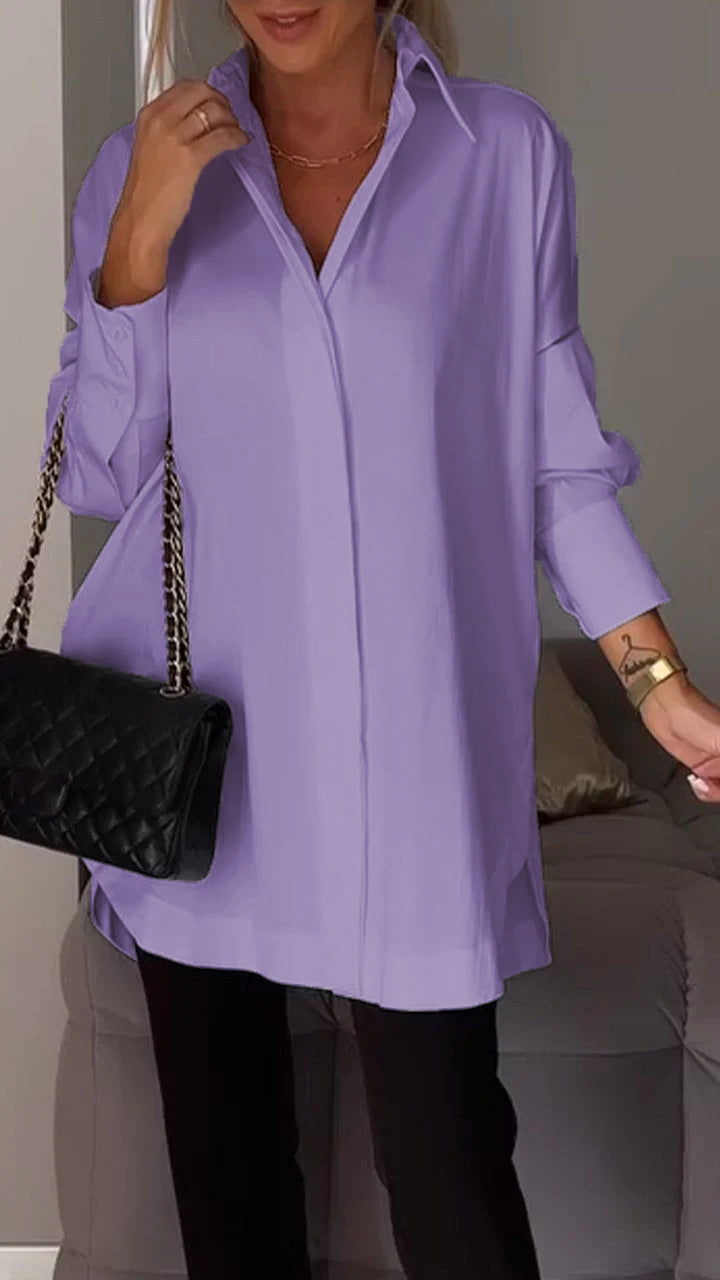 Noémie - Elegante Hemd met Reversopening