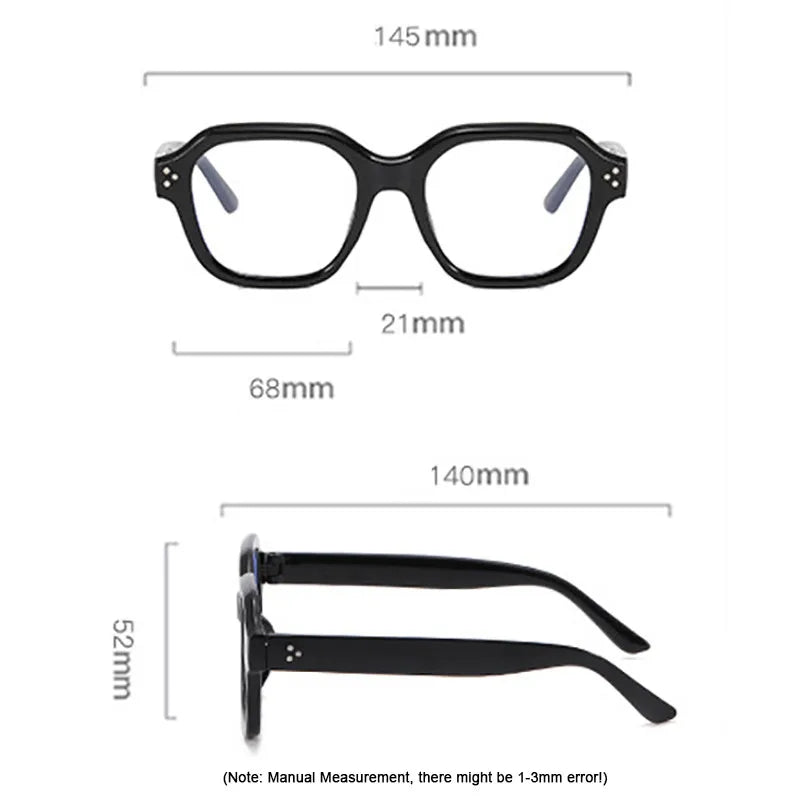Clear Elegance - Iconische Bril met Transparante Lenzen