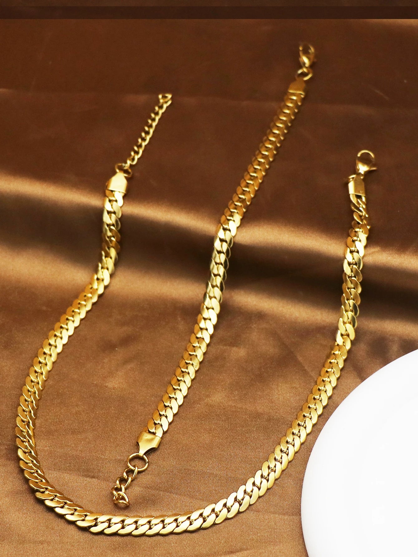 Luna Luxe - Elegante Gouden Ketting En Armband