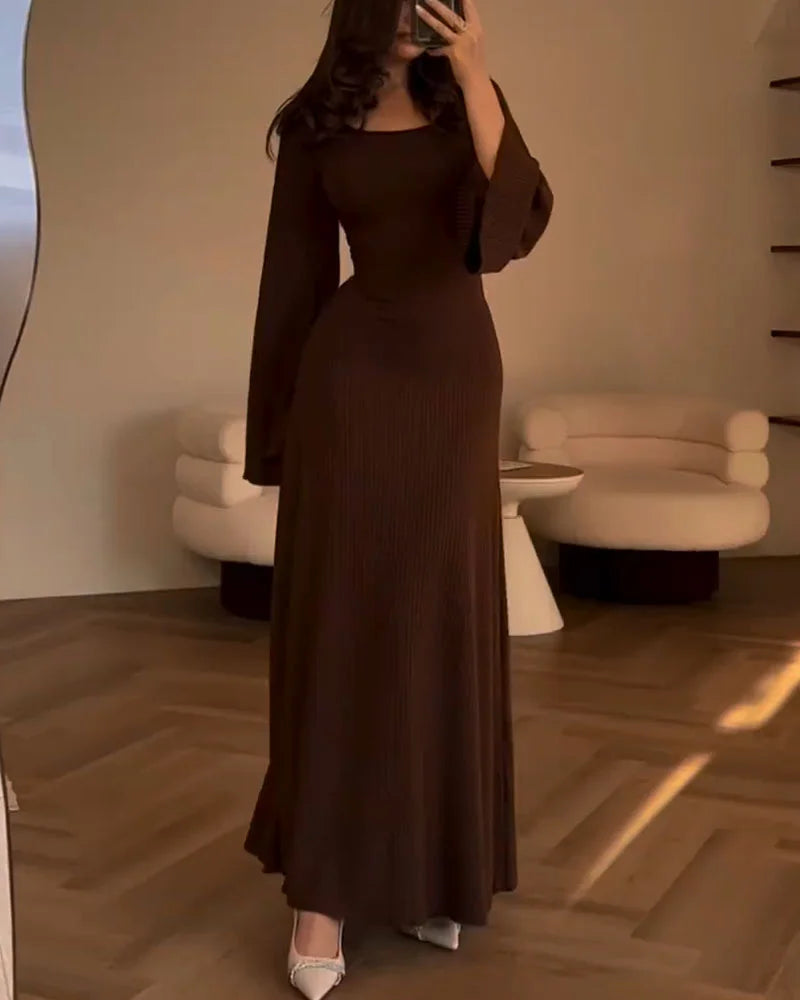 Aurélia - Elegante Jurk Met Lange Mouwen