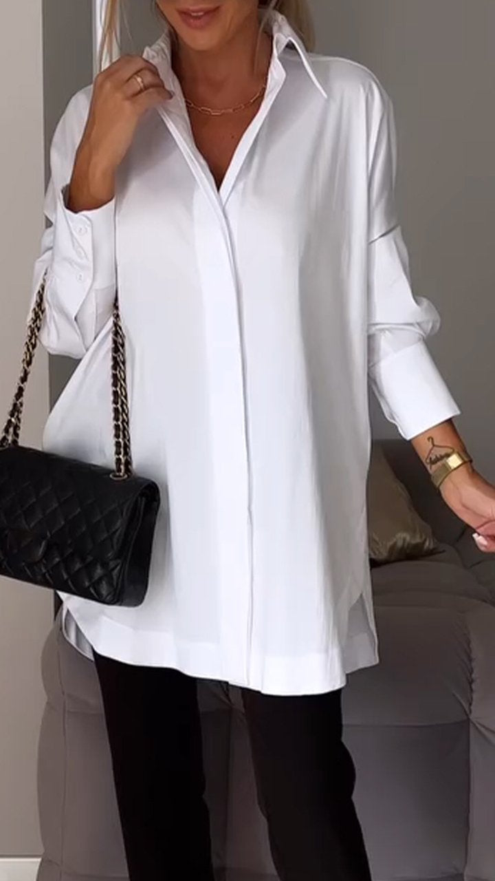 Noémie - Elegante Hemd met Reversopening