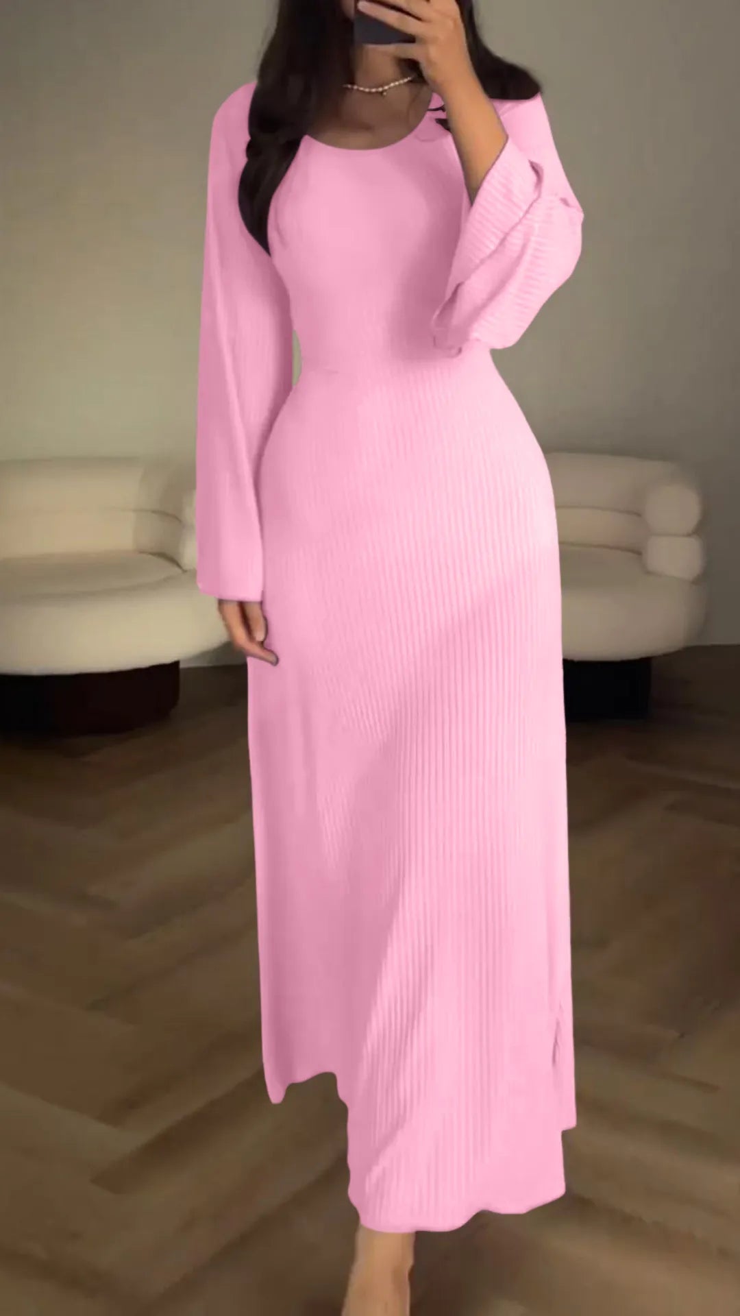Aurélia - Elegante Jurk Met Lange Mouwen
