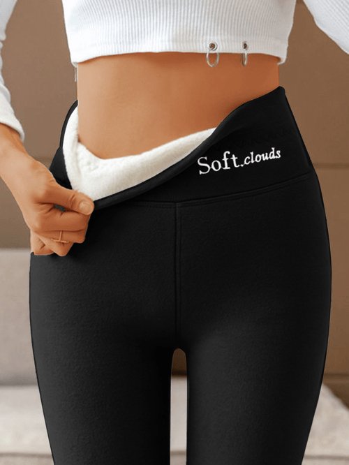 Veloura - Luxe Warme Fleece Legging voor Winterdagen