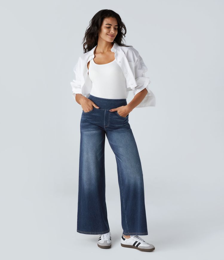 Timeless Grace Wide-Leg Jeans