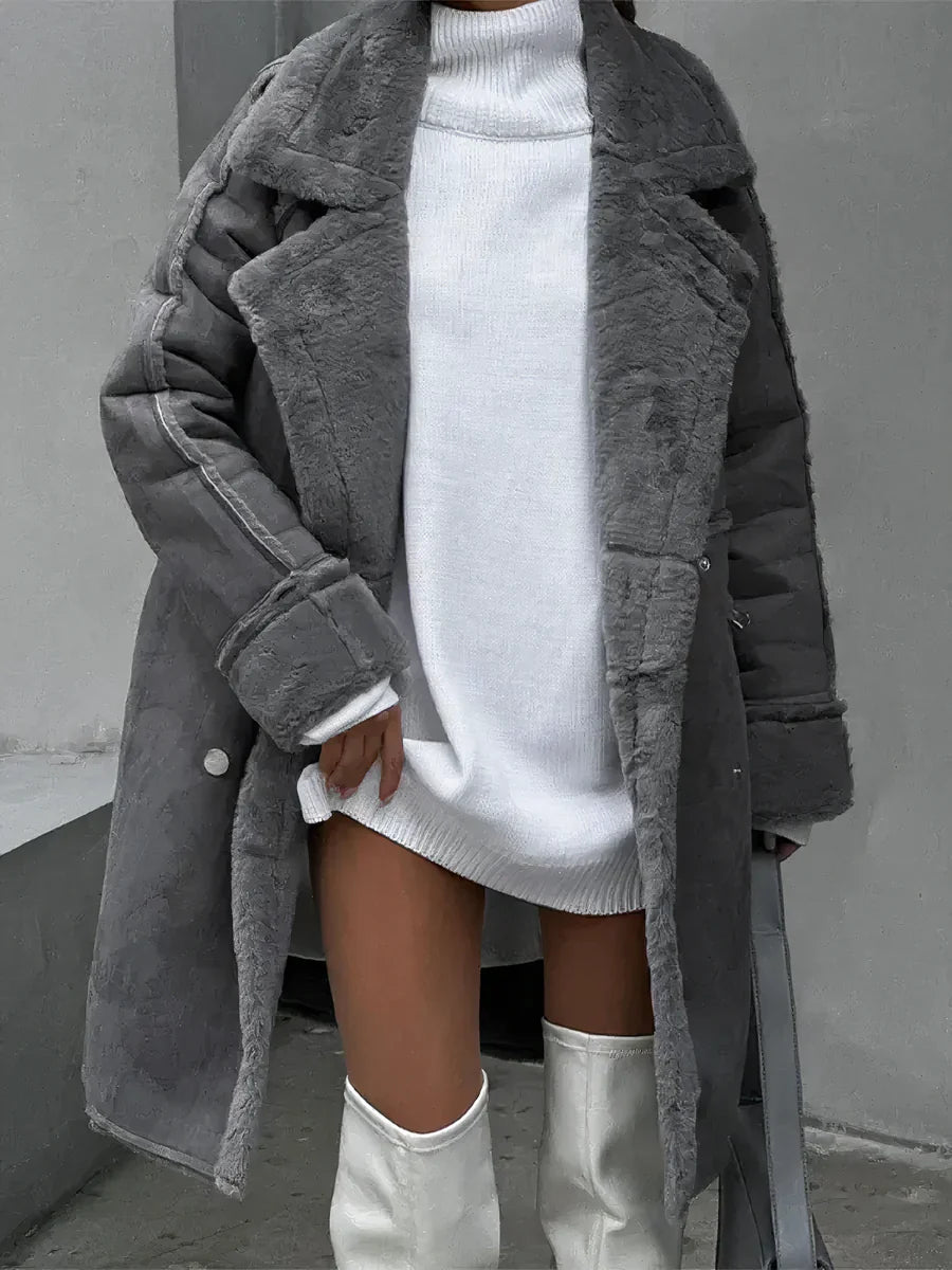 Amara - Elegante Winddichte Sherpa Jas