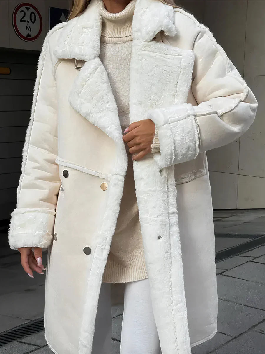 Amara - Elegante Winddichte Sherpa Jas