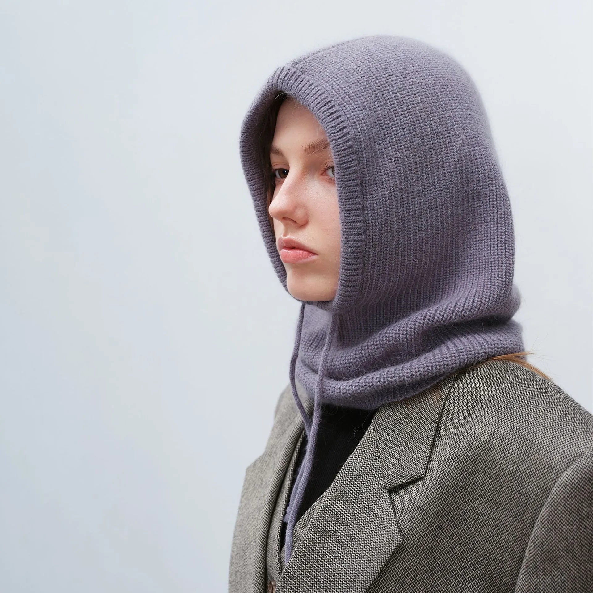 Knitted Cosy Hood - Winter Must-Have