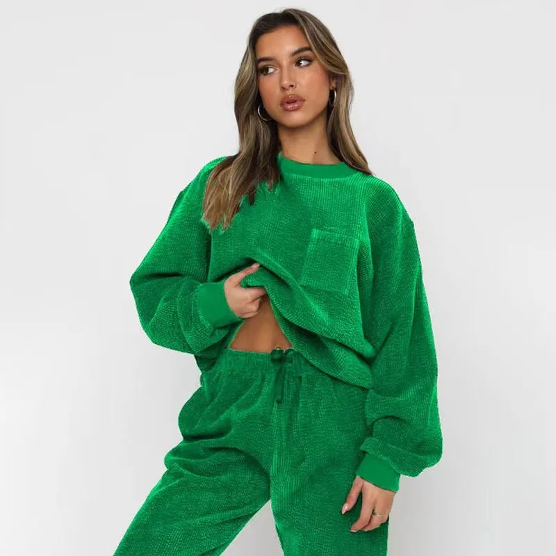Isla - Luxe Corduroy Loungewear Set