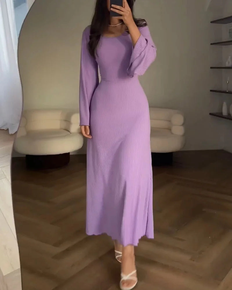 Aurélia - Elegante Jurk Met Lange Mouwen